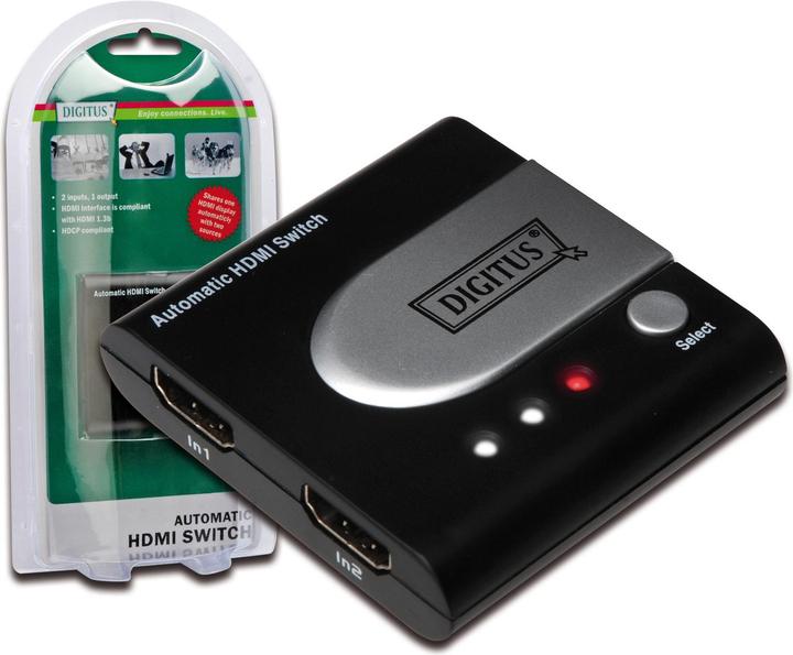 Digitus DS-44302, Automatischer HDMI Switch, 2-port
