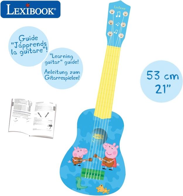Actual product image Lexibook Peppa Wuz My First Guitar 21 Inch / 53cm