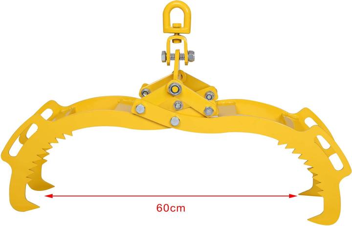 Produktbild Wiltec Forstzange Rückezange 600mm 800kg Holzzange Hebezange Packzange Greifer (350 mm)