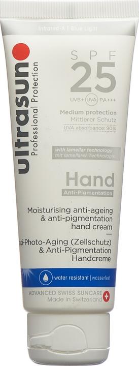 Ultrasun Anti-Pigmentation Hand Cream SPF25 (Sun cream face, SPF 25, 75 ml, 88 g)