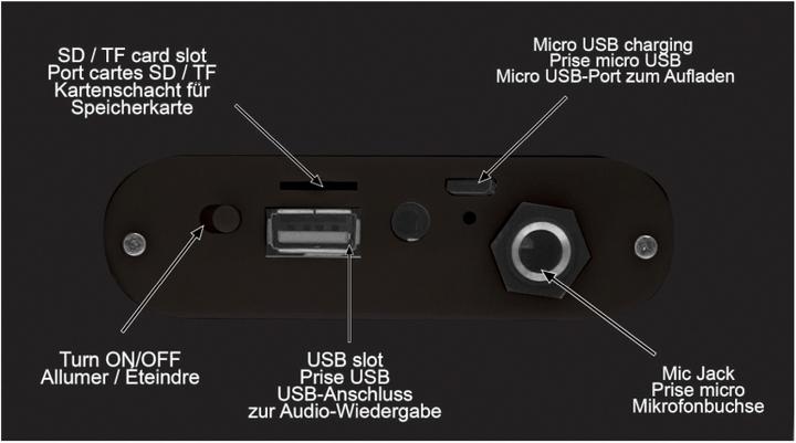 Produktbild Lexibook iParty tragbarer Bluetooth Lautsprecher mit Mikrofon und Lichteffekte (Aktiv)