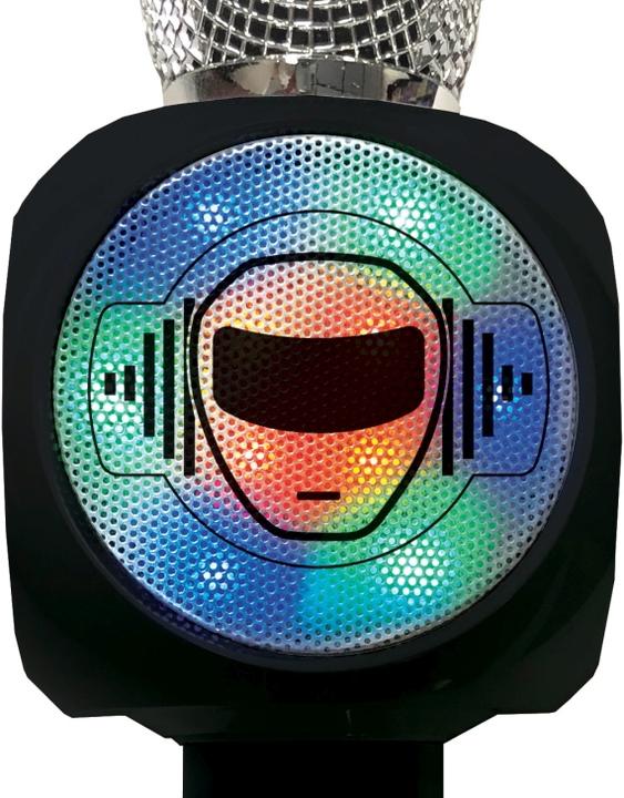 Image du produit Lexibook Microphone de karaoké Bluetooth iParty avec haut-parleur intégré, lumières et changement de voix