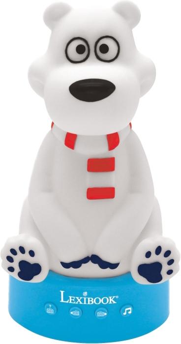 Image du produit Lexibook Ours polaire 3D Veilleuse et conteur avec musique et changement de couleur 17cm (allemand)
