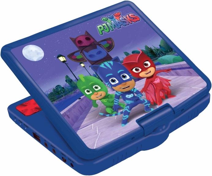 Produktbild Lexibook Tragbarer DVD Player im PJ Masks Design, mit 7 Zoll Display, USB Anschluss und Kopfhörer
