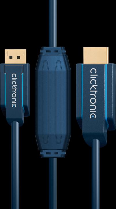 Produktbild clicktronic DisplayPort — HDMI (Typ A) (3 m, DisplayPort, HDMI)