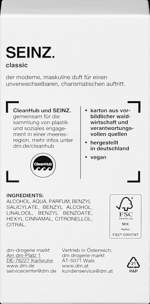 Image du produit dm Seinz. Eau de toilette classic (Eau de toilette)