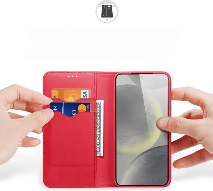 Actual product image Dux Ducis Hivo Series Leder Bookcover Hülle (Samsung Galaxy S25+)