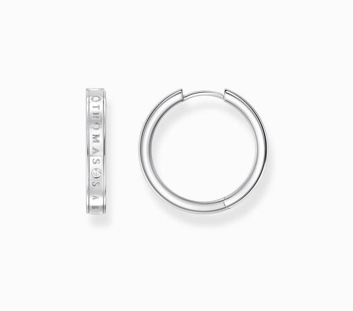 Actual product image Thomas Sabo Creoles with White Stones Silver (925 silver)