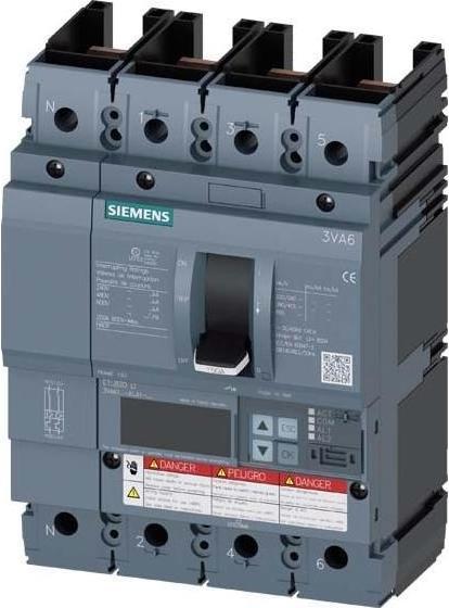 Actual product image Siemens Circuit-breaker 100A 4p 40-100A/In 3VA6110-8KL41-0AA0