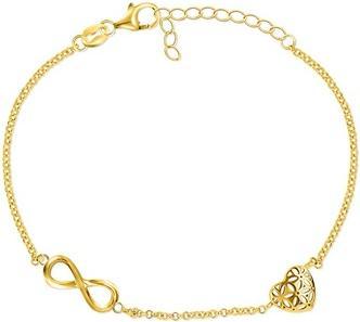 Produktbild Brilio Silver - Stylish gold-plated bracelet with ornaments BRC33Y