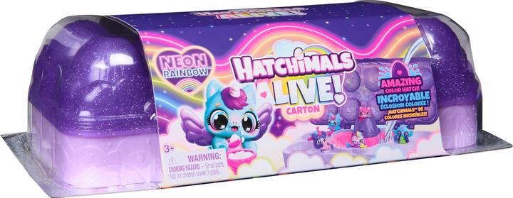 Produktbild Hatchimals Spin Master Alive Neon Rainbow Eierkarton Spielset