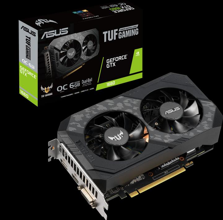 Actual product image ASUS GeForce TUF GTX 1660 O6G GAMING (6 GB)