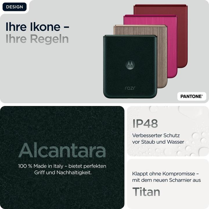 Image du produit Motorola Razr 60 Ultra (512 Go, Pantone Scarab, 6.96", SIM + eSIM, 50 Mpx, 5G)