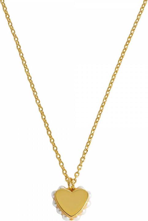 Estella Bartlett With Love Heart Side Pearl Halskette (18k vergoldet)