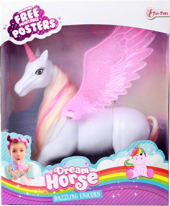 Actual product image Toi-Toys Dream Horse Unicorn Play Figure with Movable Wings