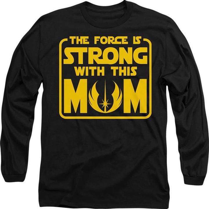Actual product image Star Wars Unisex Adult Force Is Strong With Mum Mothers Day T-Shirt (S)