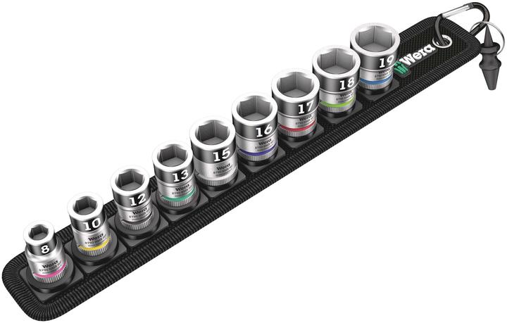 Actual product image Wera Belt B 1 Zyklop socket set (19 mm, 12 mm, 16 mm, 10 mm, 18 mm, 17 mm, 15 mm, 8 mm, 13 mm)