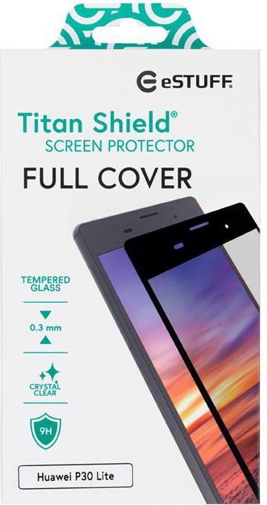 Produktbild eSTUFF Huawei P30 Lite Full Cover Bla Klare Bildschirmschutzfolie (e)