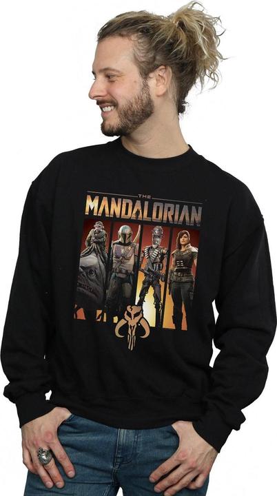 Immagine prodotto Star Wars The Mandalorian Character Lineup Felpa Uomo (4XL)