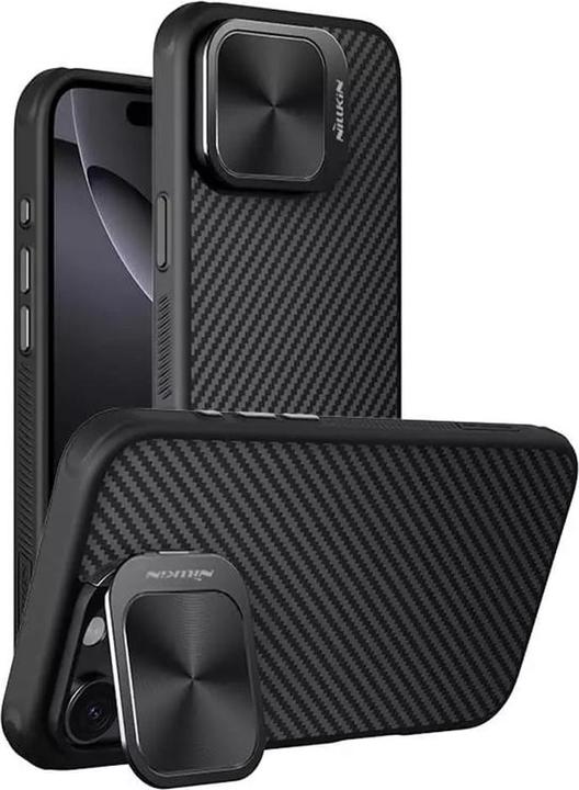 Immagine prodotto Nillkin - CarboProp Magnetic (without Camera Cutout) - iPhone 16 Pro - Black (Apple iPhone 16 Pro)