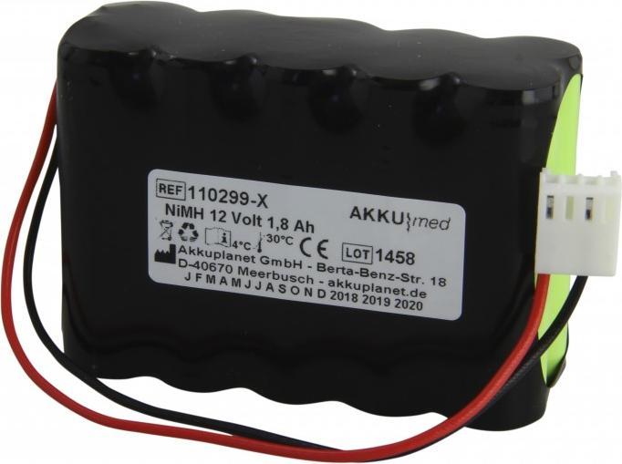 Image du produit AccuCell Batterie Codan Argus pompe à perfusion A707V, A708V, type 601259, conforme CE (1 pcs, 1800 mAh, Batterie)