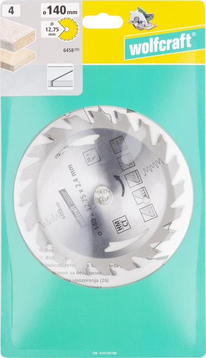 Produktbild wolfcraft wolfcraft 1 Kreissägeblatt HM, 24 Zähne ø160mm