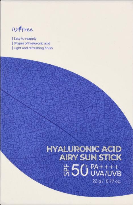Immagine prodotto Isntree Hyaluronic Acid Airy Sun Stick (Stick solare, SPF 50, 22 ml, 22 g)