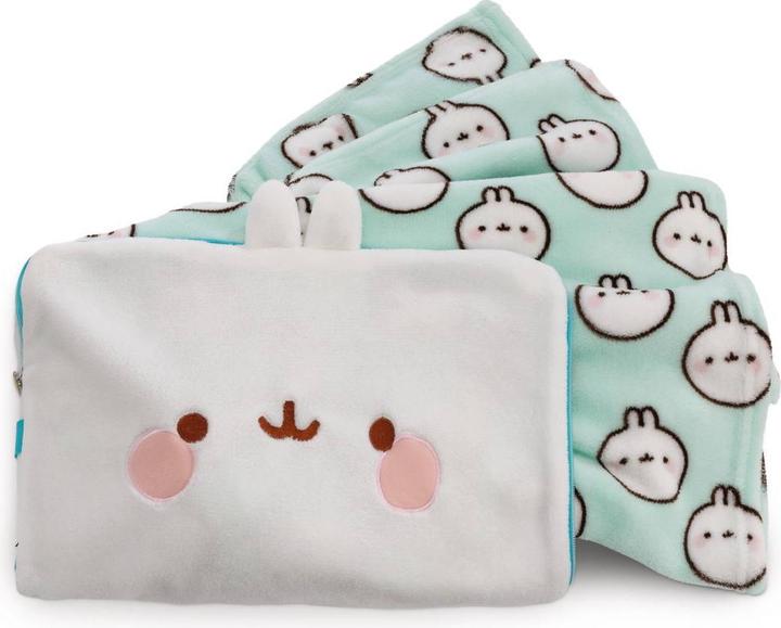Produktbild NICI 61172 Fleecedecke & Kissen in 1 MOLANG 180x100cm (180 x 100 cm)