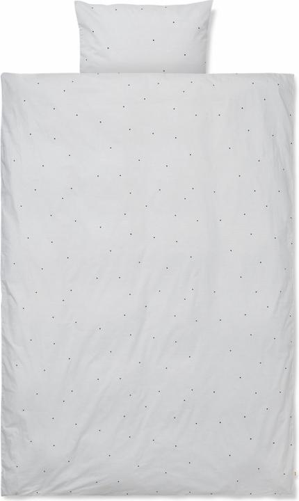 Ferm Living Bed linen, 100x140 and 40x45 cm, grey dots