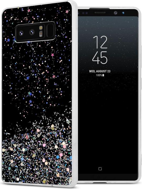 Black with glitter