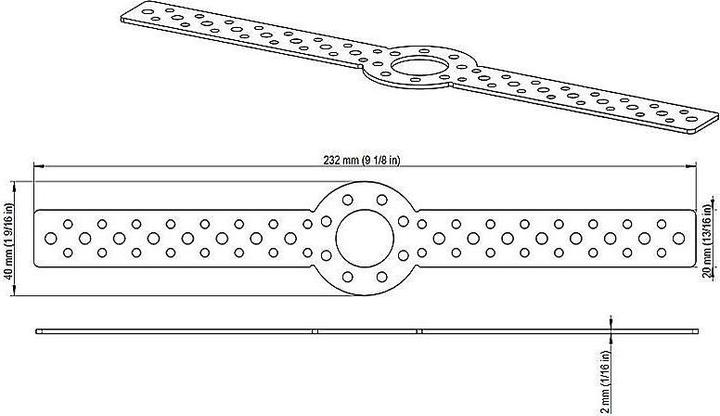 Produktbild Axis F8204, Montageband aus Stahl, formbar (Montage-Kit)