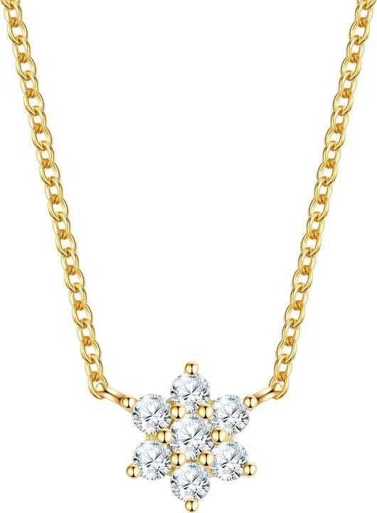 Glanzstücke München Damen Kette Stern Sterling Silber - 34476 (Sterling Silber, 40 - 45 cm)