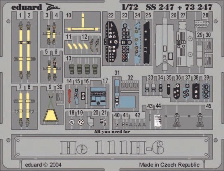 Actual product image Eduard Heinkel He 111 H-6