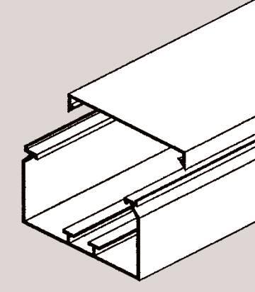 Immagine prodotto GGK Installazione dispositivi BR 60x110/80 Bianco alpinoRAL9010 con guida DIN (200 cm)