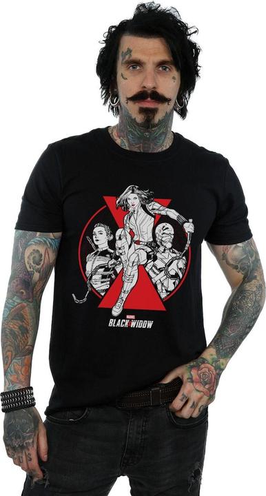 Produktbild Black Widow Film Charakter Abzeichen TShirt (4XL)