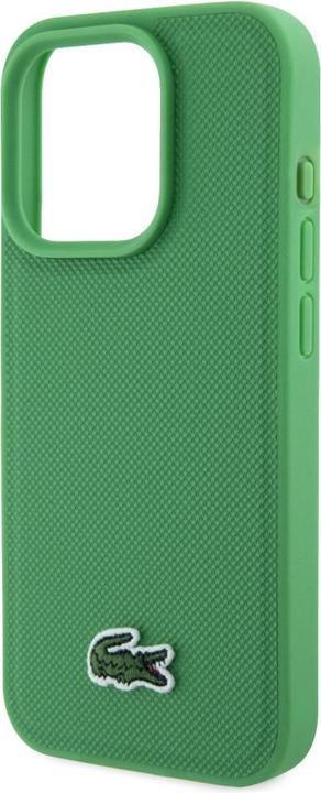 Actual product image Lacoste Etui Iconic Petit Pique Crossbody Cord MagSafe do iPhone 15 Pro Max zielony