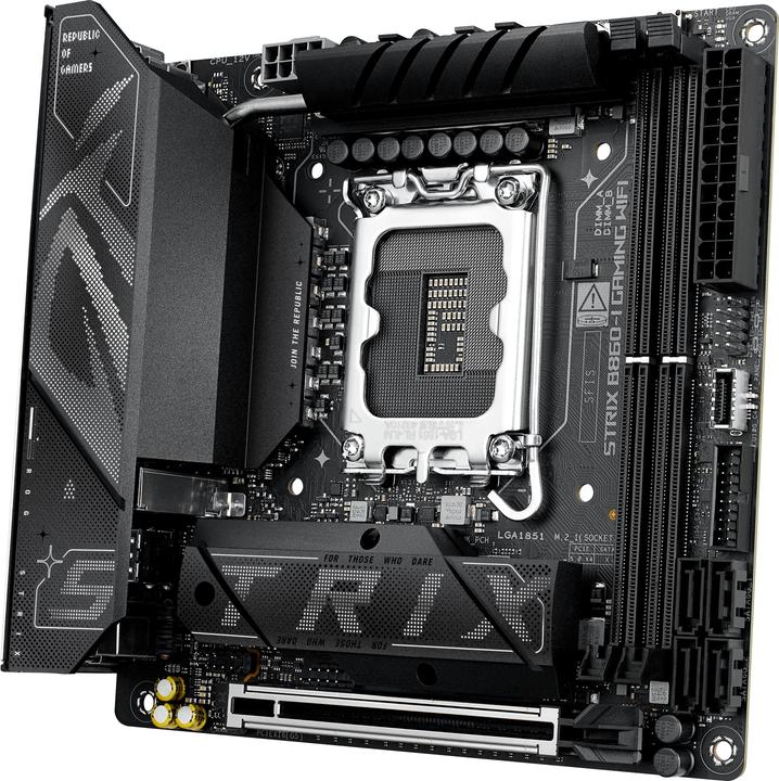 Actual product image ASUS ROG STRIX B860-I GAMING WIFI (LGA 1851, Intel B860, Mini-ITX)