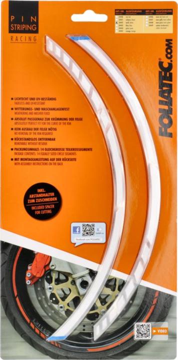 Actual product image Foliatec Rim decoration