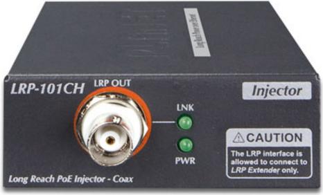 Actual product image Planet 1-Port Long Reach PoE over coax Extender Kit (LRP-101CH + LRP-101CE)