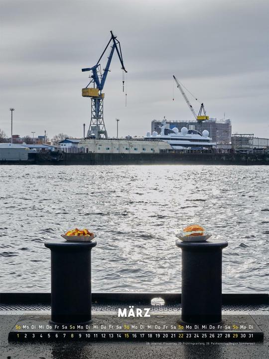 Image du produit Der Currywurst-Kalender 2026 (30 x 40 cm, Couverture rigide, Allemand)