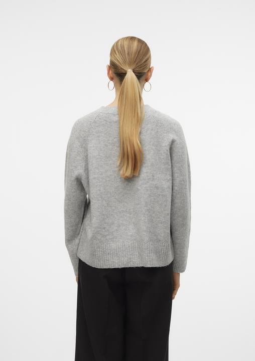 Produktbild Vero Moda Locker geschnitten V-Ausschnitt Gerippte Ärmelbündchen Strickjacke Strickjacke (XS)