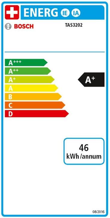 Energy Label Bosch Hausgeräte T32 Suny (Tassimo)