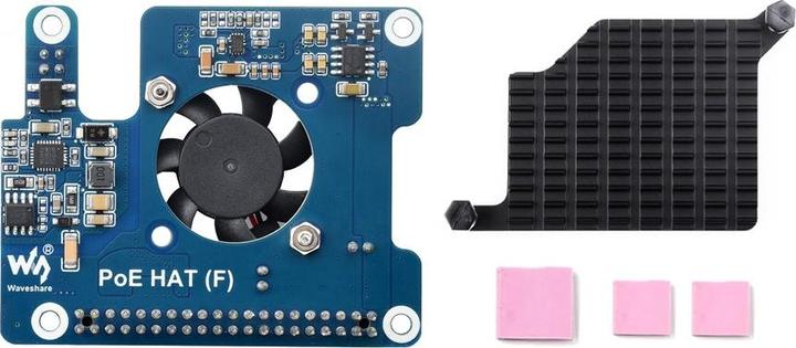 Actual product image WaveShare Raspberry Pi 5 POE Power over Ethernet HAT (F)