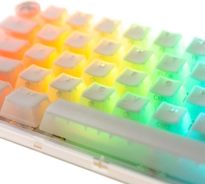 Produktbild Ducky One 3 Aura White Mini Gaming Tastatur, RGB LED - Kailh Jellyfish Y (US) (US, Kabelgebunden)