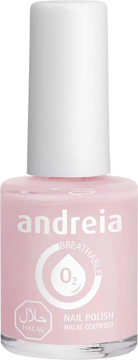 Produktbild Andreia Halal Breathable Nail Polish Glossy Vegan and Cruelty-Free 10.5ml Milky Pink (B23, Farblack)