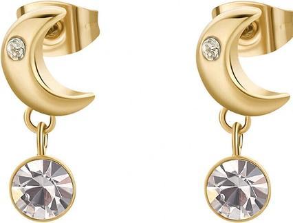 Immagine prodotto Brosway - Moon with Chakra Crystal Gold Plated Dangle Earrings BHKE181