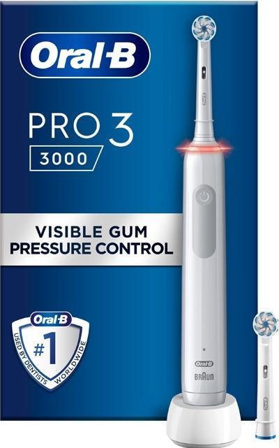 Image du produit JTI Elektrische Zahnbürste Pro3 3000 White Sensi (Brosse à dents oscillo-rotative)