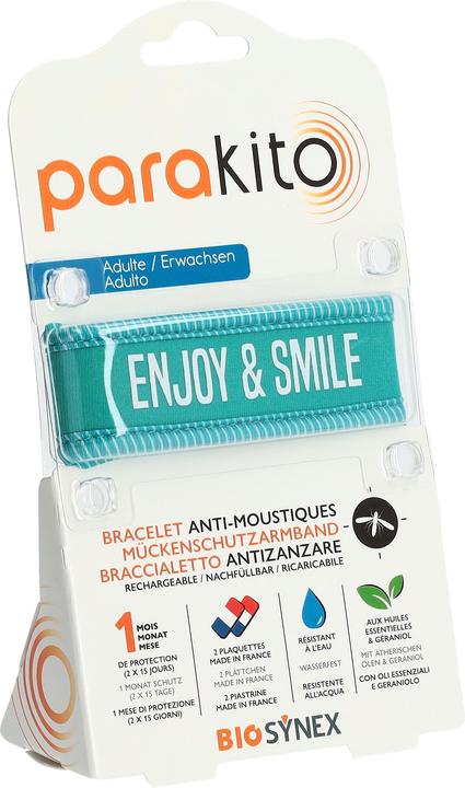 Produktbild Para‘Kito Parakito Armband Erwachsene Enjoy and Smile blau