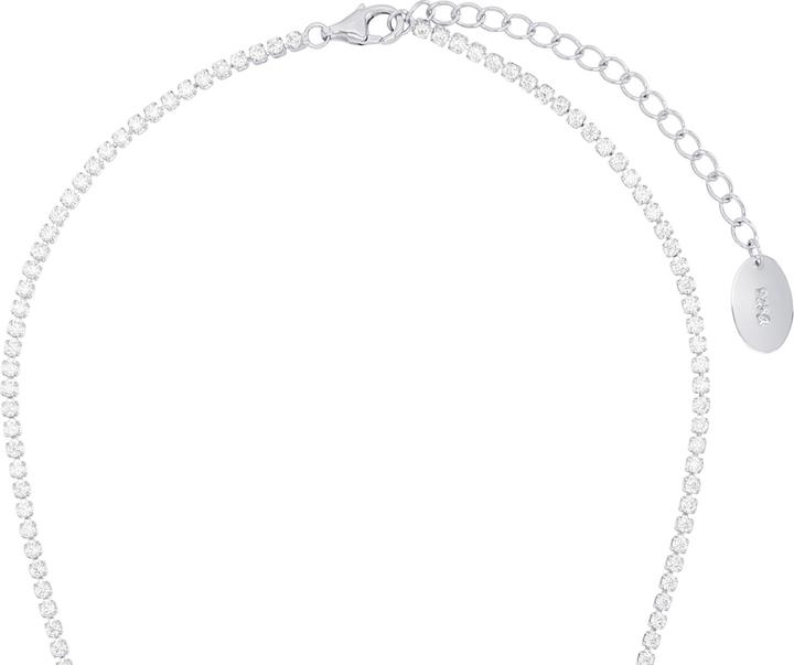 Image du produit S.Oliver Collier pour femme, argent 925 sterling, zirconium (synth.) | Infinity (Argent 925, 36 cm)
