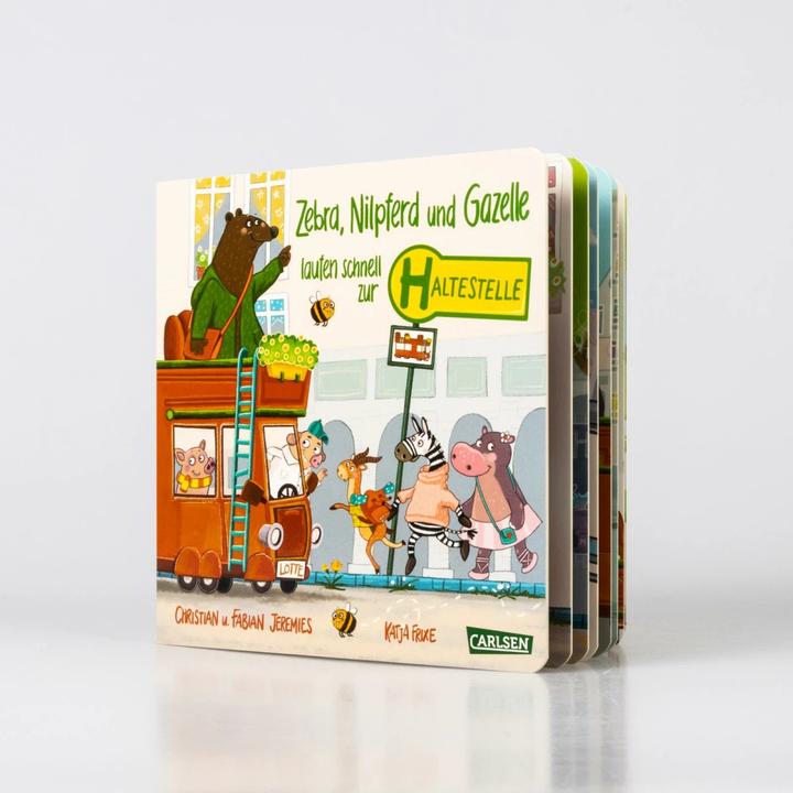 Produktbild Zebra, Nilpferd und Gazelle laufen schnell zur... Haltestelle! (Deutsch)